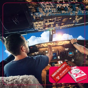 40 min w symulatorze Boeinga 737 + brelok